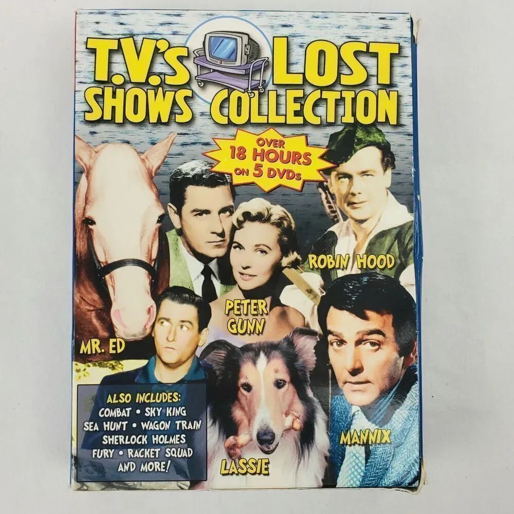 TV's Lost Shows Collection 5 DVD Set | Over 18 Hours Classic 1950s–60s Shows | L